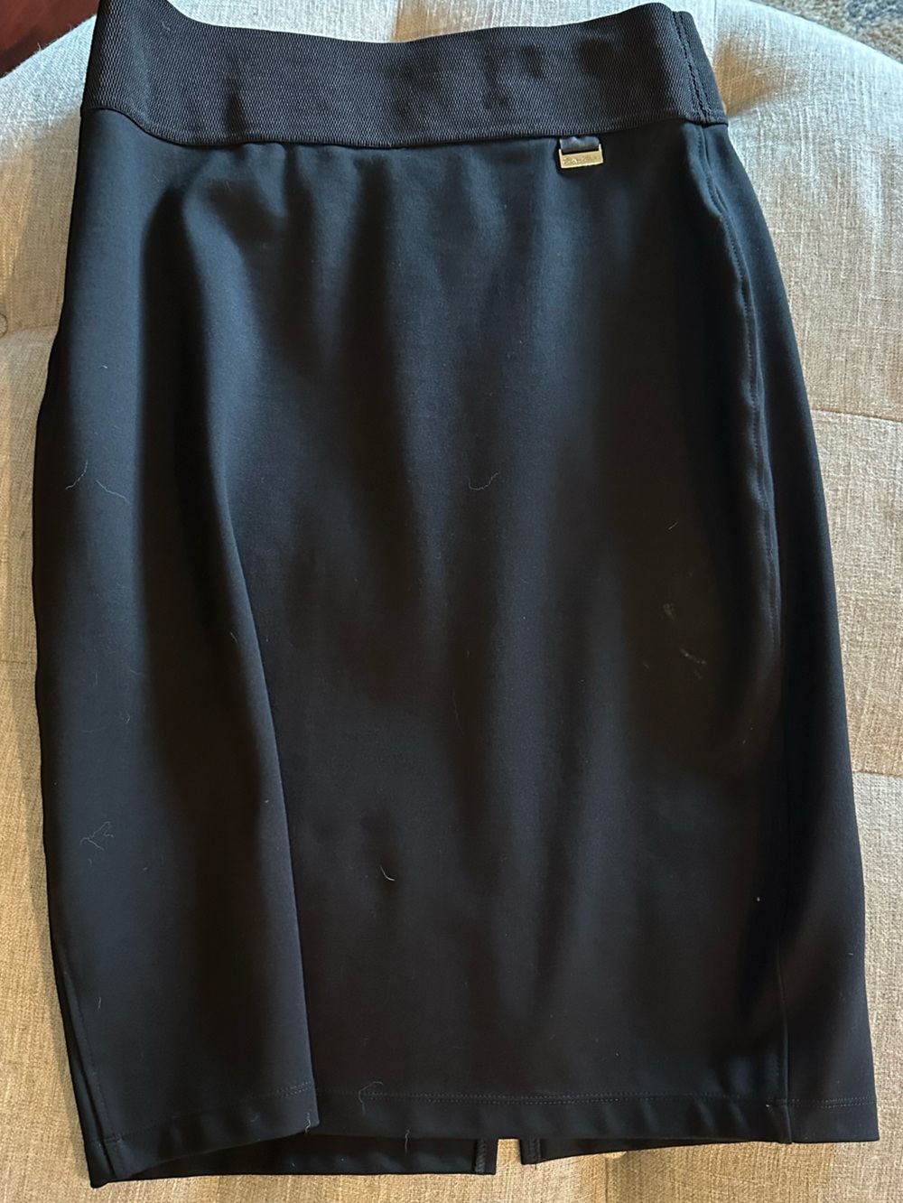 Calvin Klein Black Stretch Pencil Skirt